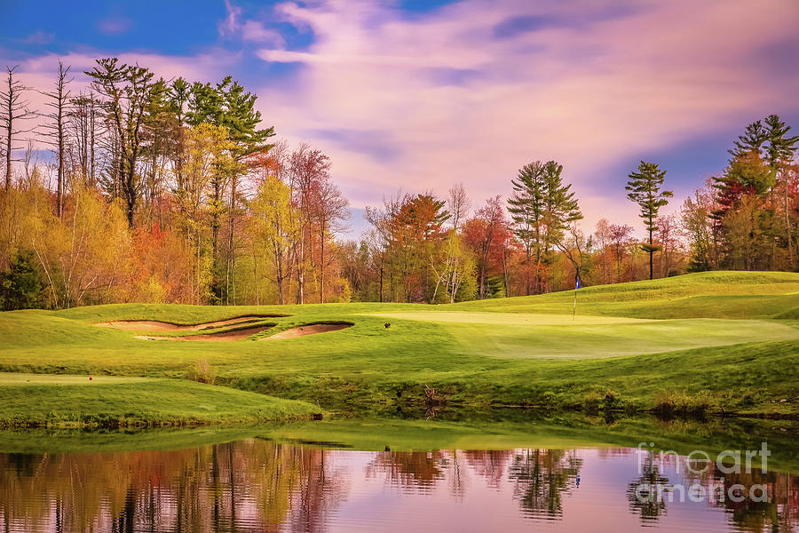 Morning at Brookstone golf course Photograph by Claudia M Photography