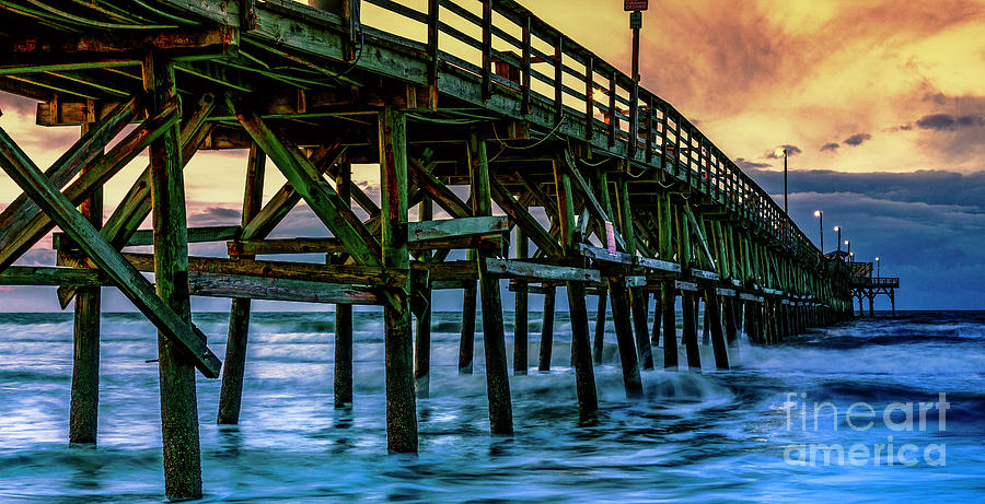 Morning at Cherry Grove Pier Photograph by David Smith