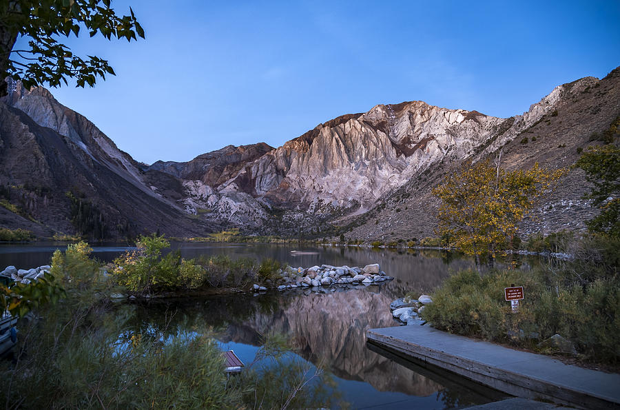 Morning at Convict Lake Photograph by Cat Connor