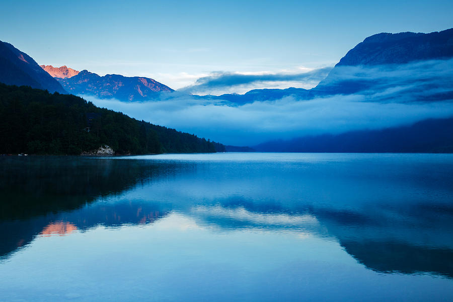 Morning at Lake Bohinj in Slovenia Photograph by Ian Middleton