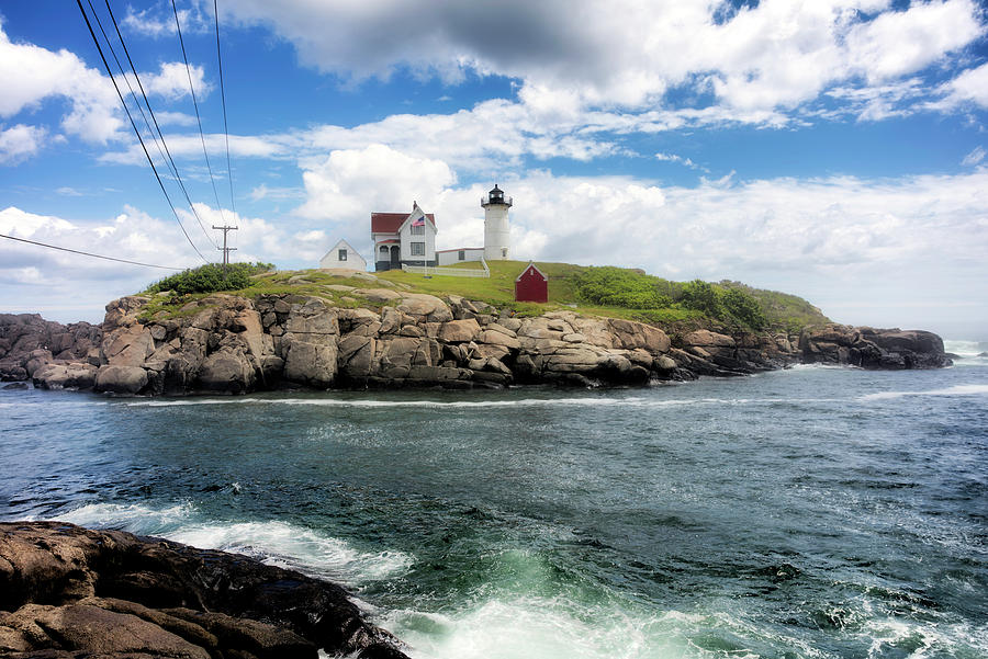 Morning at Nubble Light  Photograph by John Hoey