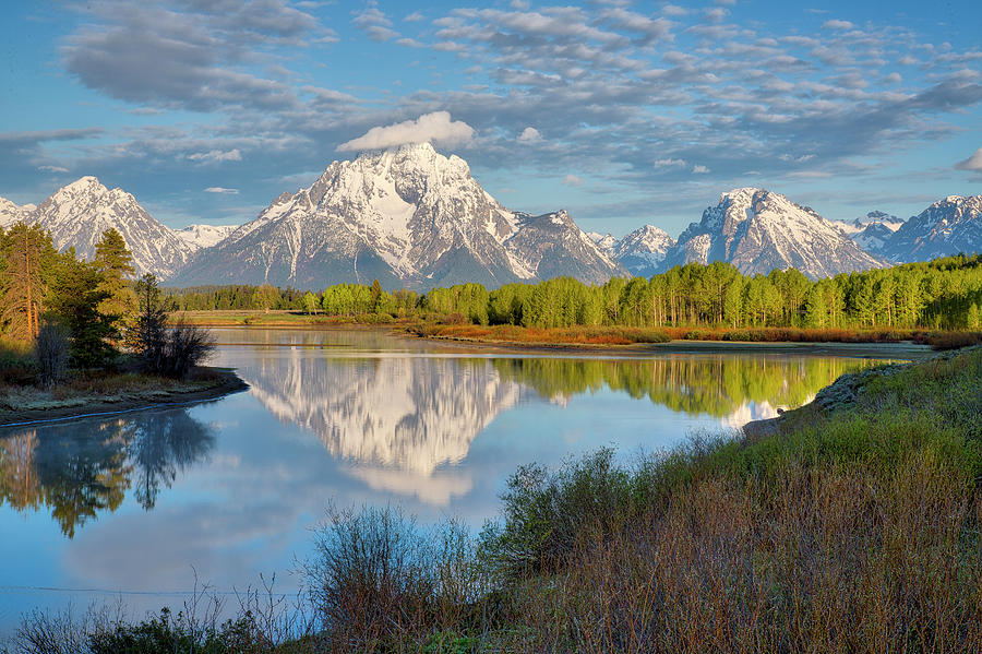 Morning at Oxbow Bend Photograph by Joe Paul