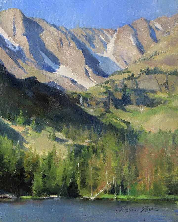 Rocky Mountain National Park Painting - Morning at the Loch by Anna Rose Bain