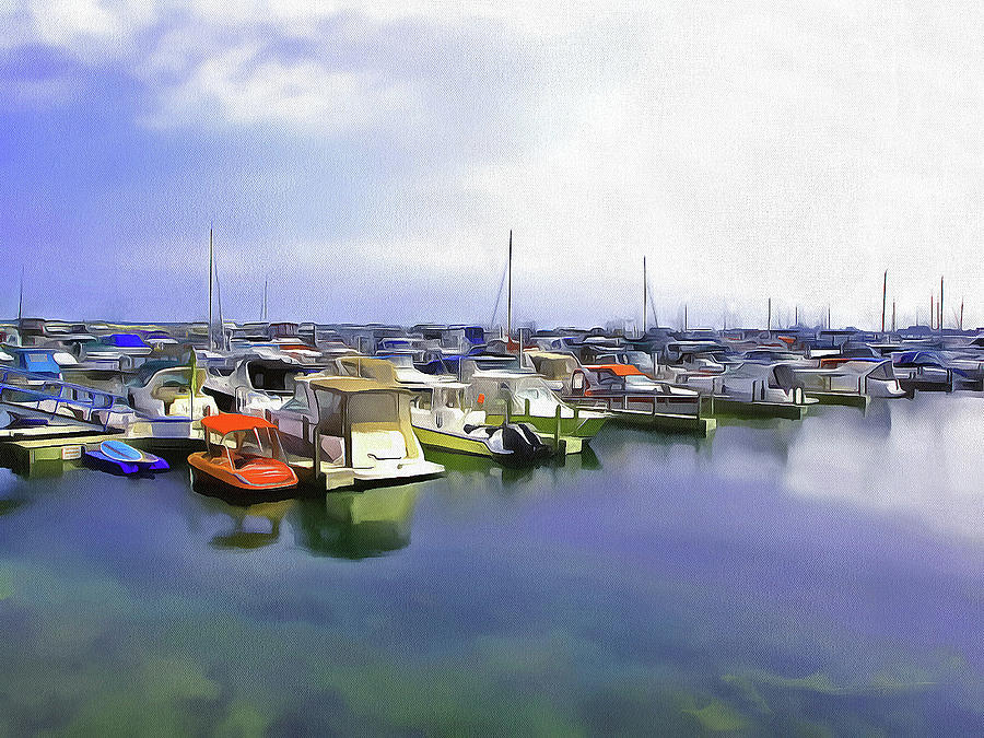 Boat Photograph - Morning At The Marina 2 by Cedric Hampton