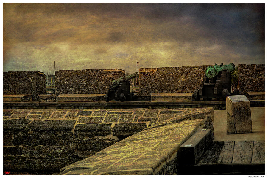 Morning At The Old Fort Mixed Media by Rogermike Wilson