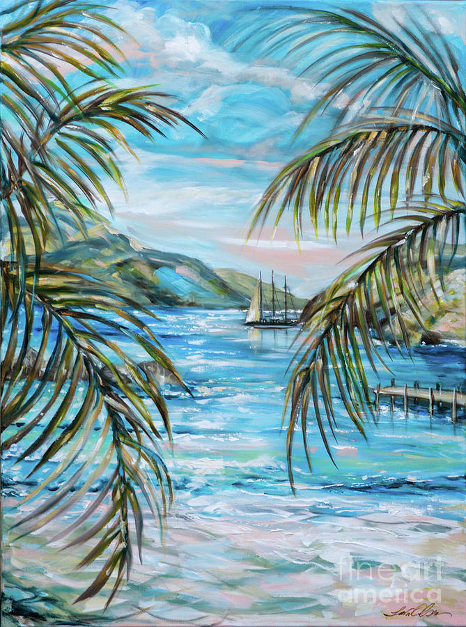 Morning at Turtle Bay Painting by Linda Olsen