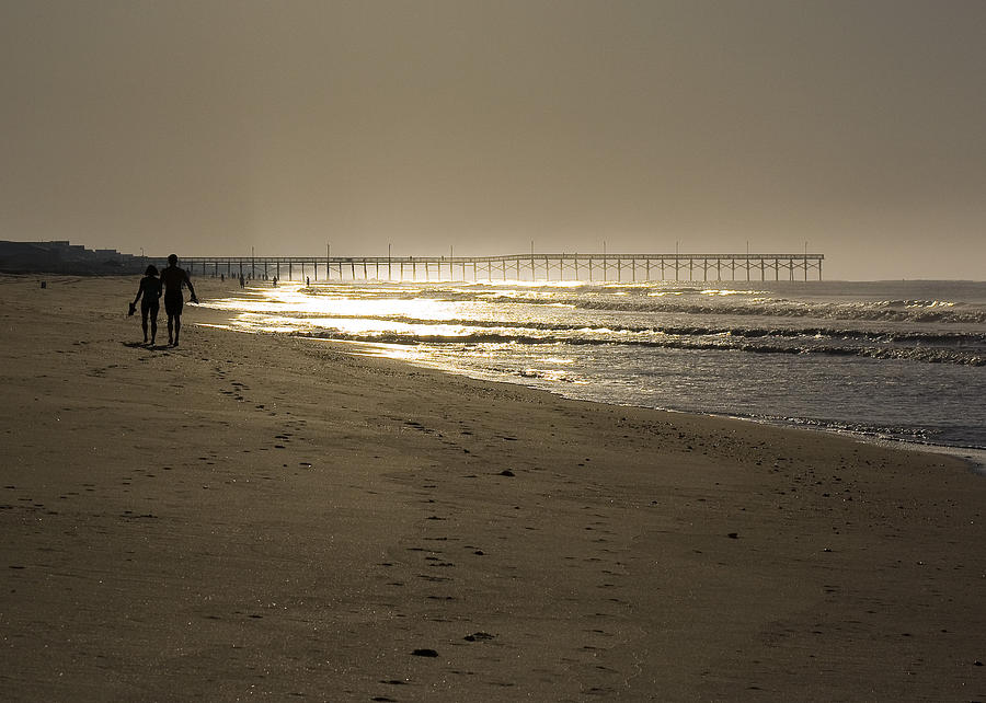 Morning Beach Walk Photograph by Alan Raasch