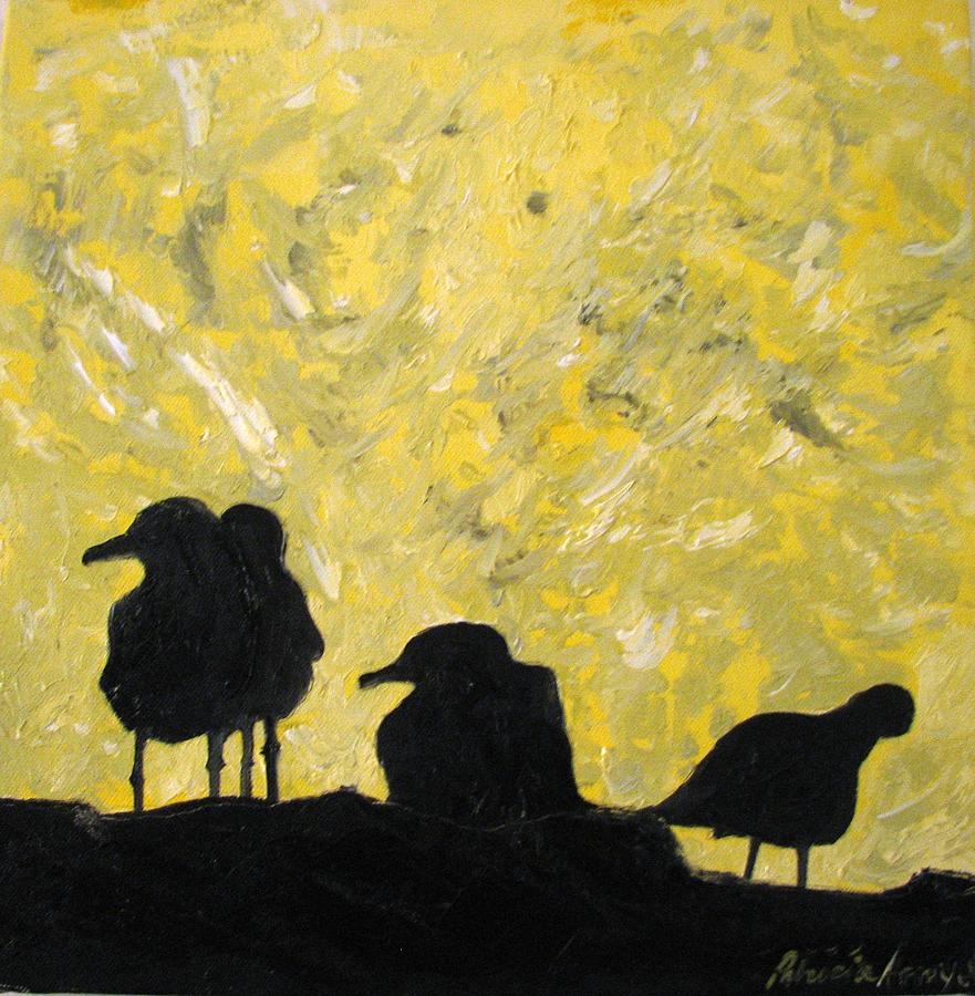 Morning Birds Painting by Patricia Arroyo