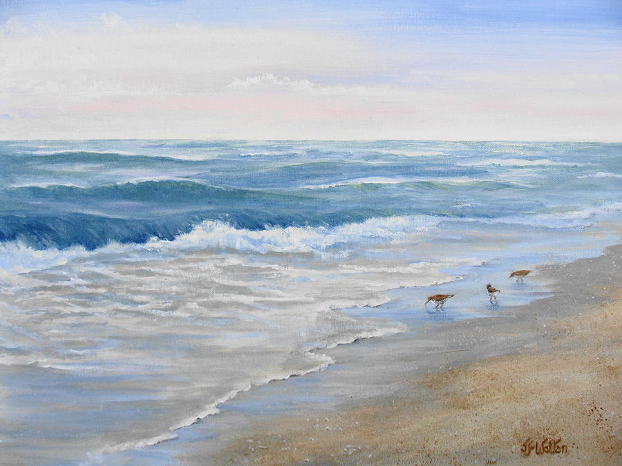 Morning Breakers Painting by Judy Fischer Walton