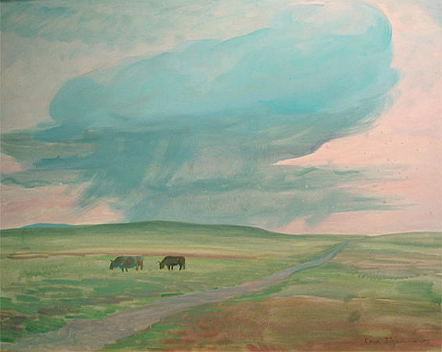Nature Painting - Morning Cloud by Ji-qun Chen