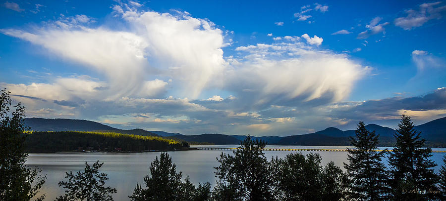 Morning Clouds over Pend Oreille Photograph by Albert Seger
