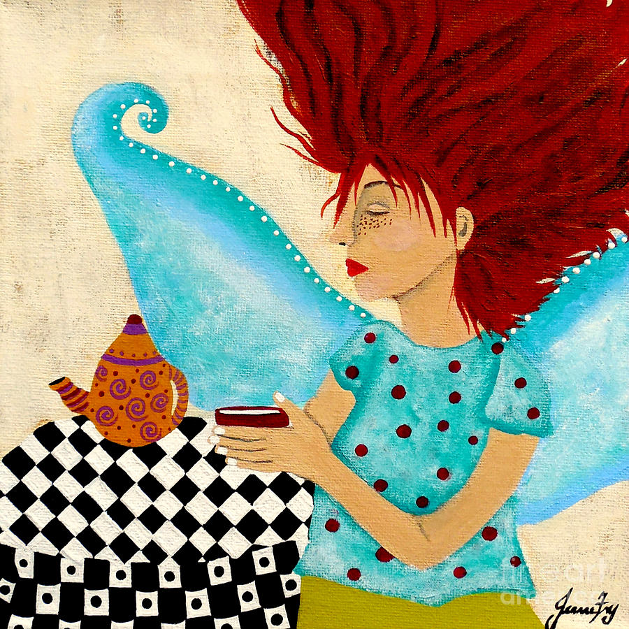 Morning Coffee and Fairy Freckles by Jean Fry Morning Coffee and Fairy Freckles by Jean Fry