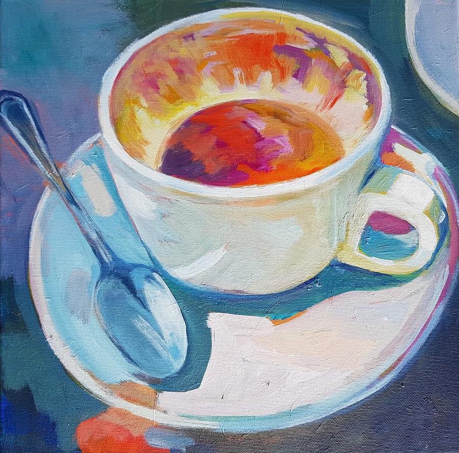 Morning Coffee Painting by Stephanie Maclean - Fine Art America