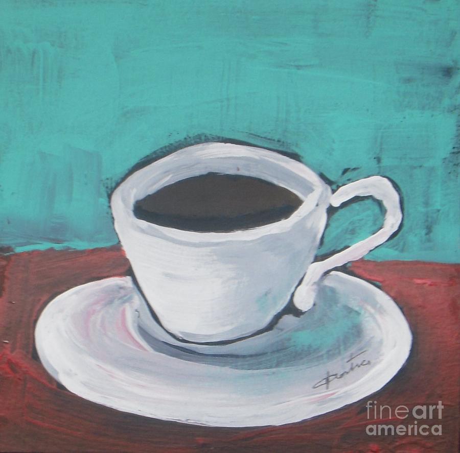 Abstract Painting - Morning Coffee by Vesna Antic