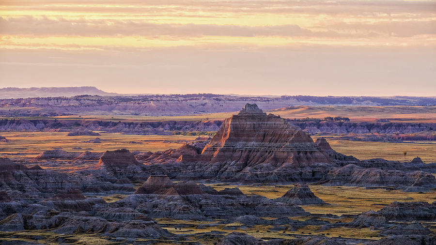 Morning Colors Of The Badlands Photograph