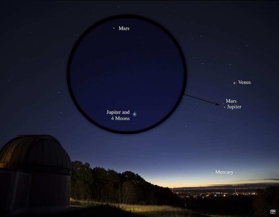 Morning Conjunction Photograph by John Meader