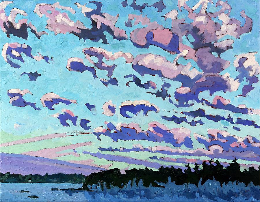 Morning Cumulus Fractus Painting by Phil Chadwick
