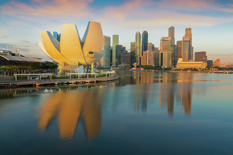 Morning day light after sunrise and singapore city Photograph by Anek ...