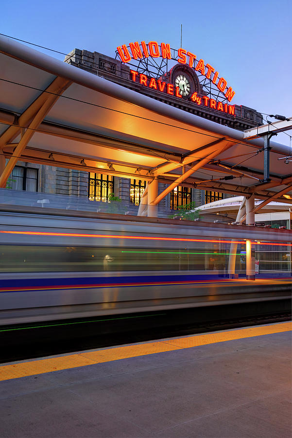 Morning Departure at Union Station in Denver LoDo District Photograph by Gregory Ballos