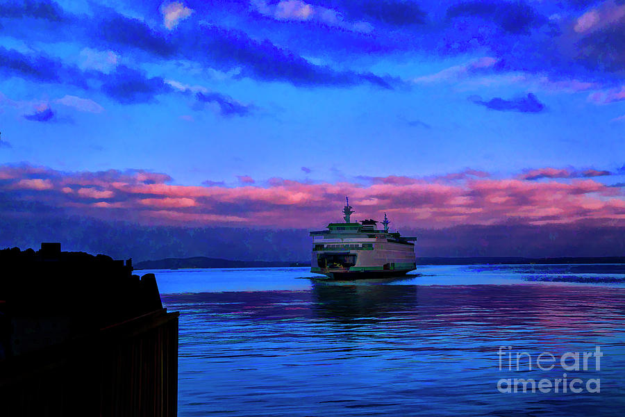 Morning Ferry Photograph by Rick Bragan