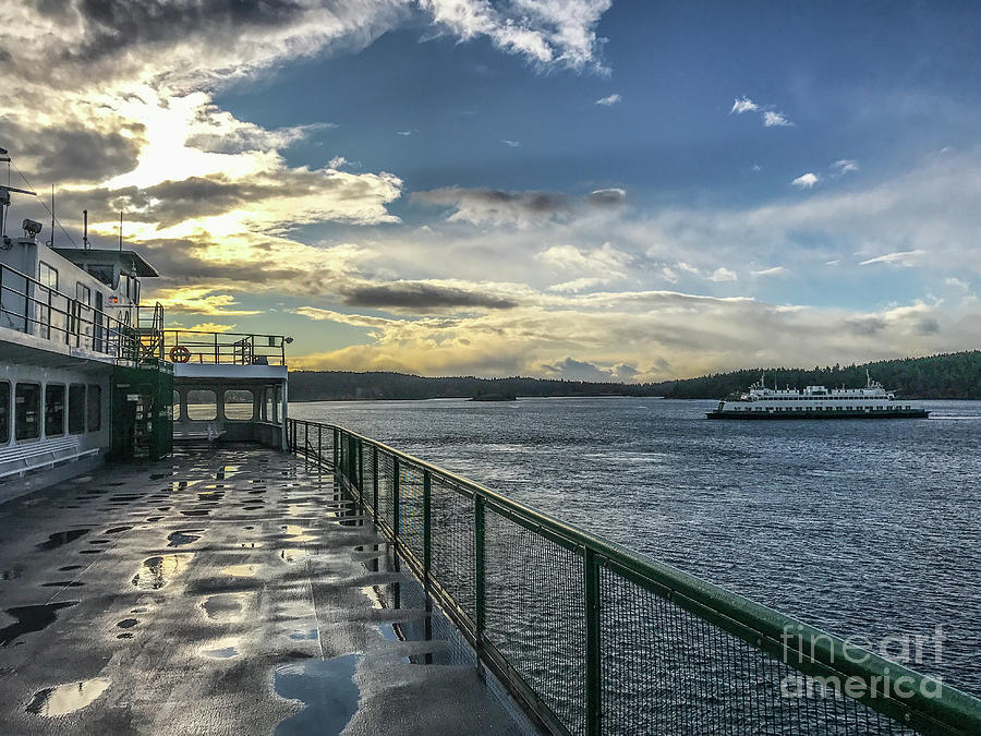 Morning Ferry Photograph by William Wyckoff