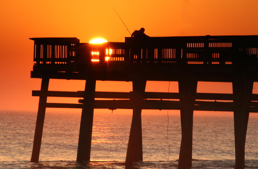 Morning Fishing Photograph by Rose Benson
