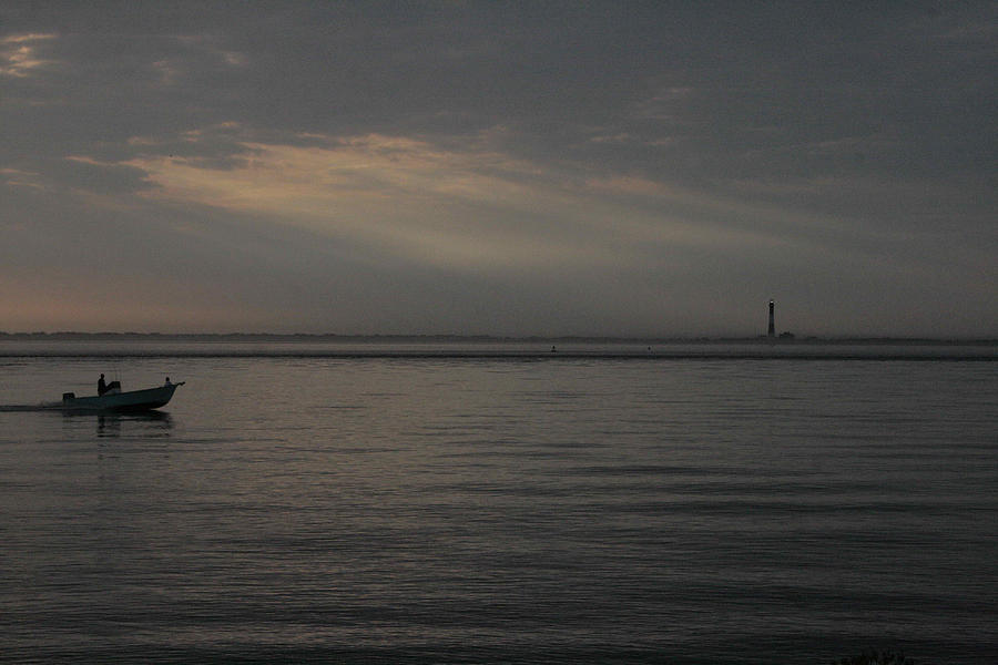 Morning Fishing Trip off Fire Island Light Photograph by Christopher J Kirby