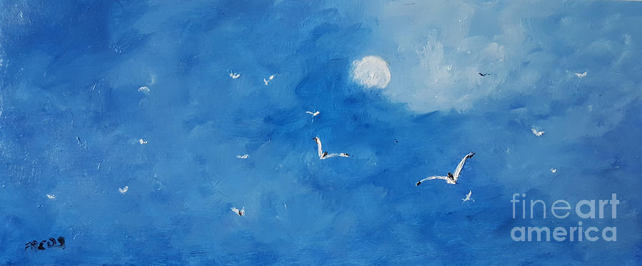 Morning Flight Painting by Fred Wilson