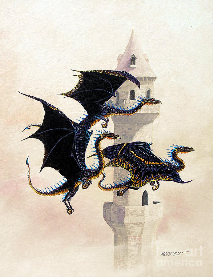 Dragon Painting - Morning Flight by Stanley Morrison