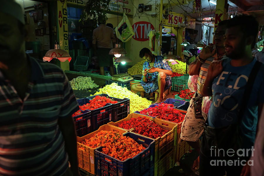 Morning Flower Market Colors Photograph by Mike Reid