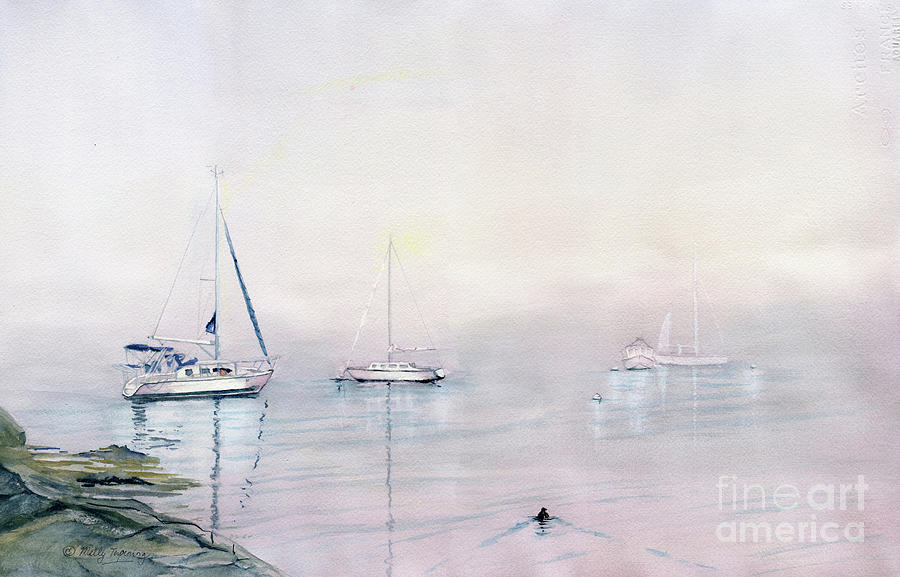 Morning Fog  Painting by Melly Terpening