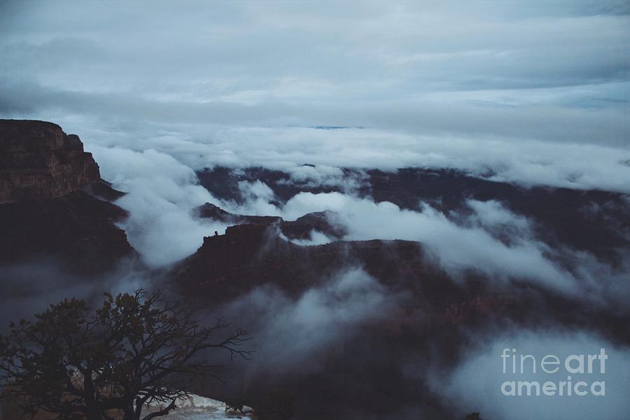 Fog Photograph - Morning Fog - Grand Canyon by John Knipp