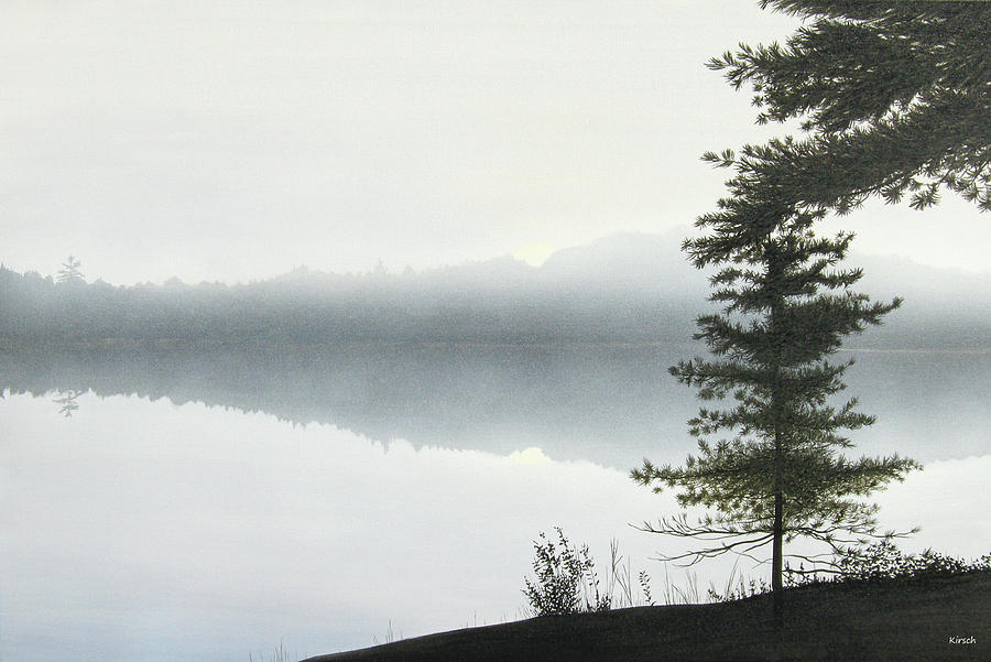 Morning Fog Painting by Kenneth M Kirsch