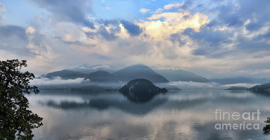 Morning Fog Lake Como 8439 Photograph by Jack Schultz