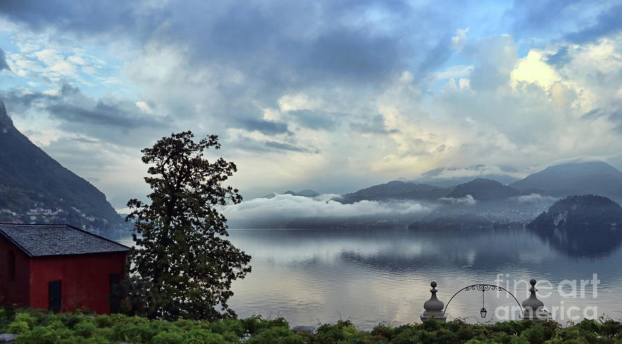 Morning Fog Lake Como 8440 Photograph by Jack Schultz