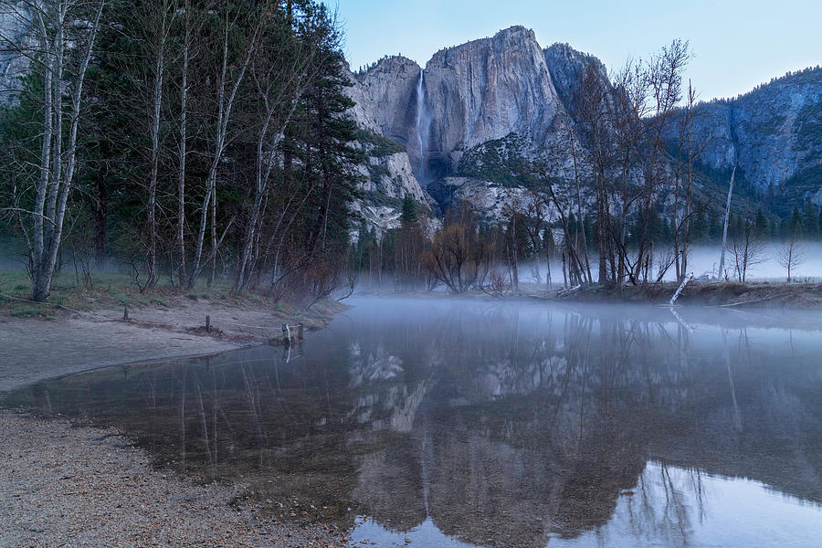 Yosemite National Park Photograph - Morning Fog Yosemite Falls by Harold Coleman