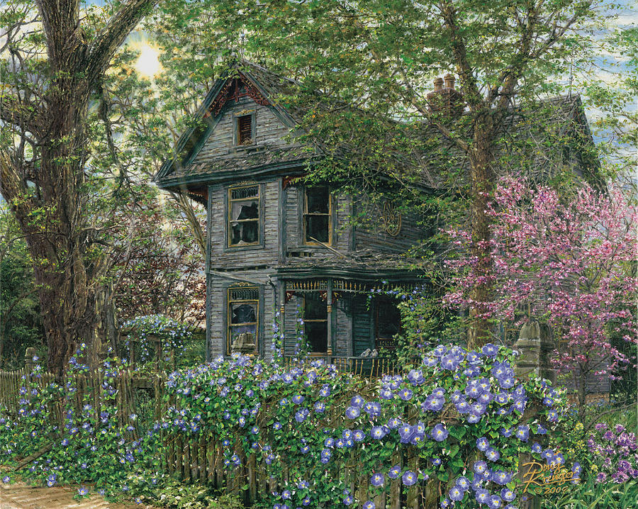 Old House Painting - Morning Glory by Doug Kreuger