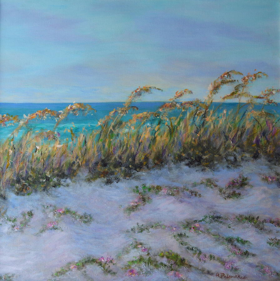 Morning Glory Dune Part 2 Painting by Amber Palomares