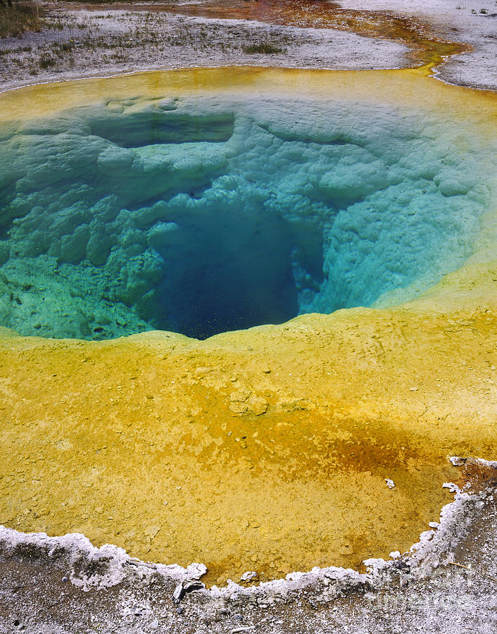 Morning Glory Pool, Yellowstone Photograph by Willard Clay - Fine Art ...