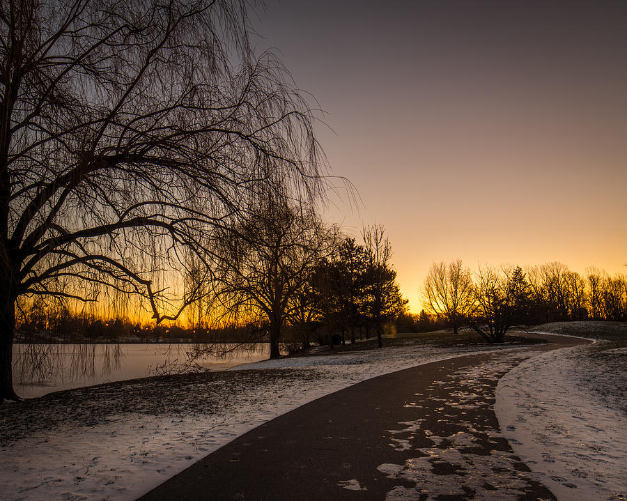 Buffalo Photograph - Morning Glow Along Hoyt Lake by Chris Bordeleau