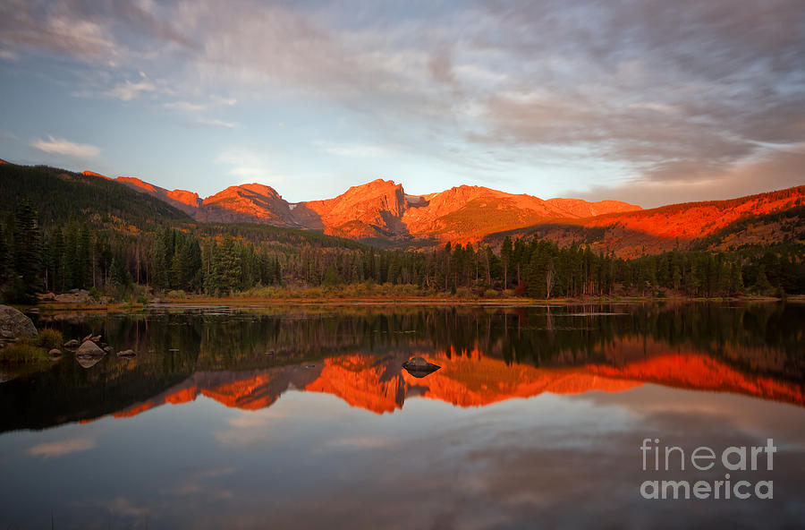 Morning Glow on Sprague Lake Photograph by Ronda Kimbrow