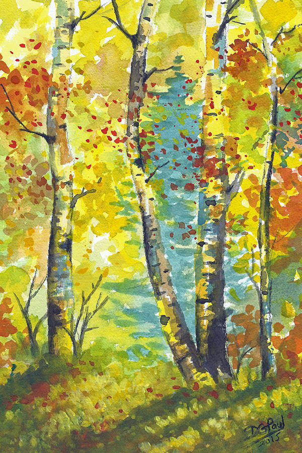 Morning Grove Painting by David G Paul