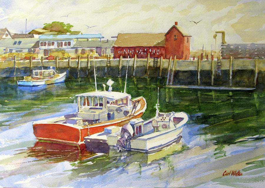 Morning Harbor, Rockport Painting by Carl Whitten - Fine Art America