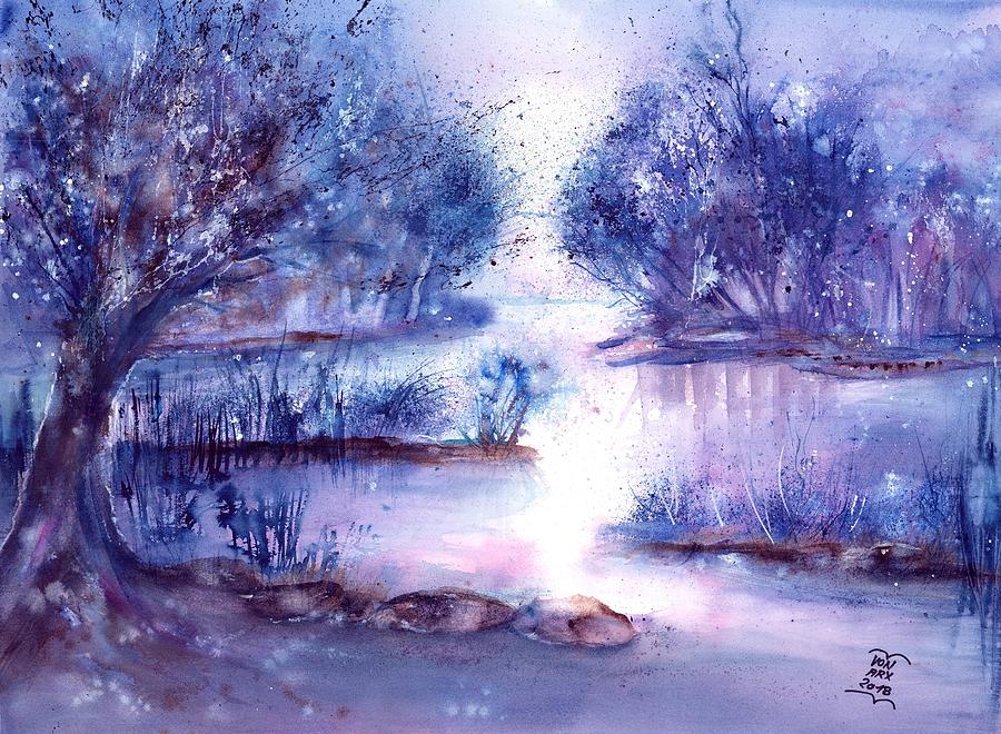 Winter Morning  Painting by Sabina Von Arx