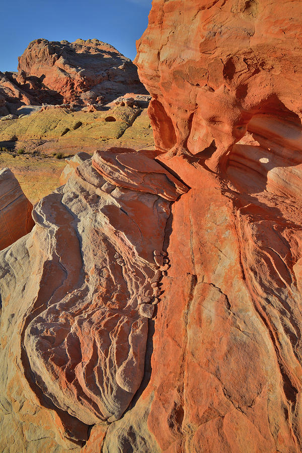 Morning High Above Valley of Fire Canyons Photograph by Ray Mathis