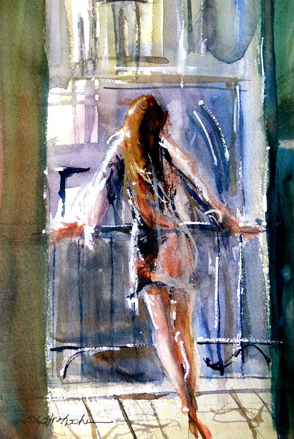 Morning in Barcelona Painting by Sandra Strohschein