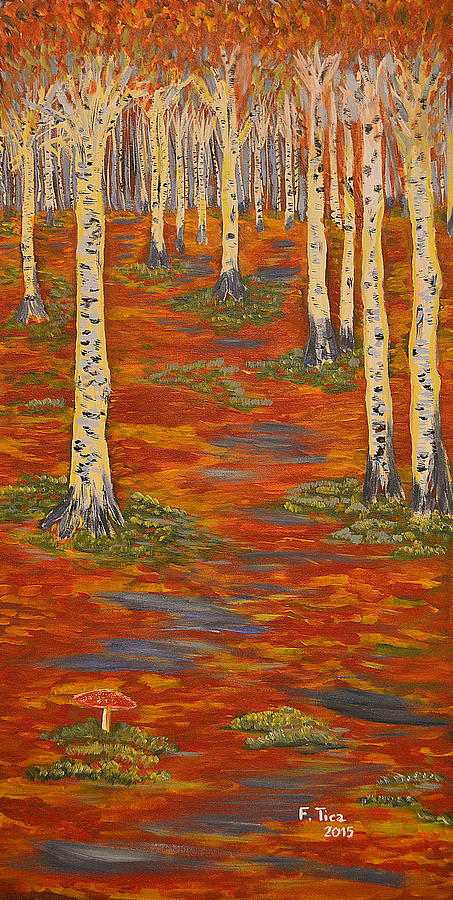 Morning in the Forest Painting by Felicia Tica