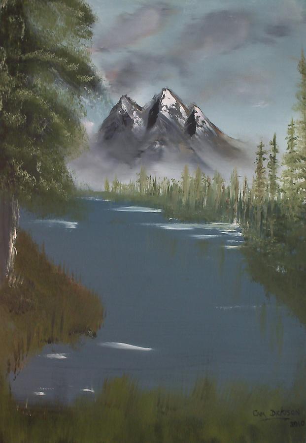 Mountain Painting - Morning in Mountains by Campbell Dickison