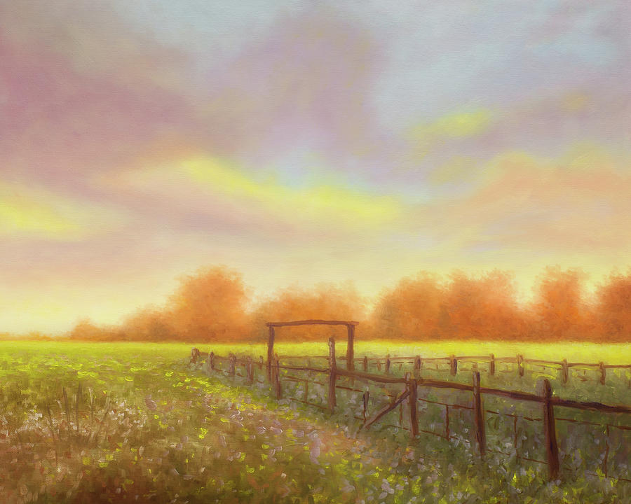 Morning in Texas - No 5 Painting by Rob Blauser Morning in Texas - No 5 Painting by Rob Blauser