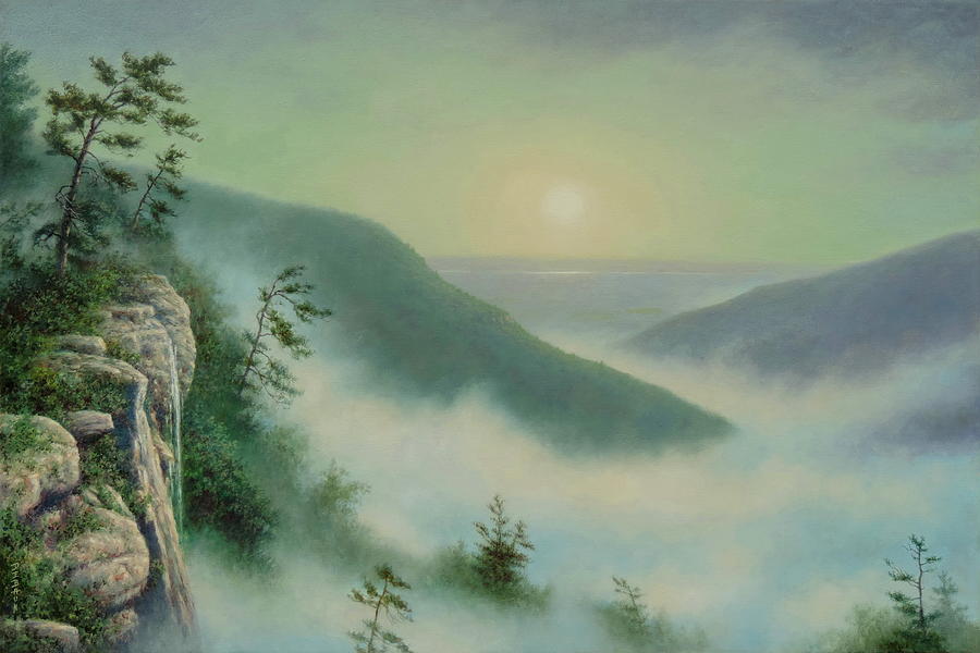Nature Painting - Morning In The Catskills by Barry DeBaun